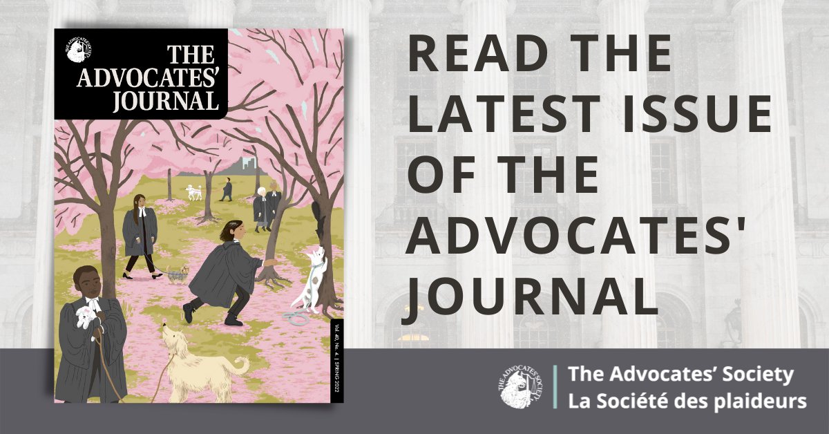 Advocates_Soc's tweet photo. TAS Members: Start your week off with a great read! Your Spring issue of The Advocates' Journal is now online! Sign in to the TAS Member Portal to download the latest issue & catch up on past issues in The Advocates' Journal Archive. #TASJournal https://t.co/QGbnsG1SXe https://t.co/FxIsBNYONl