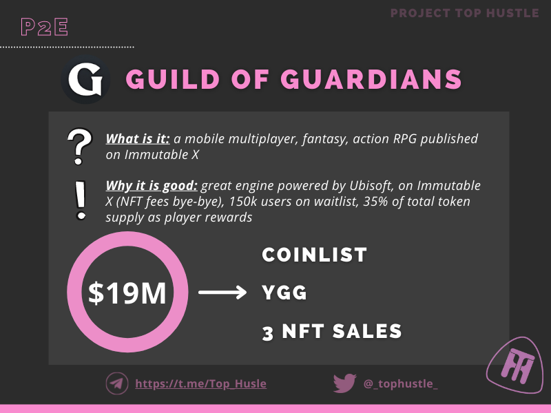 Real_Steeth's tweet photo. I just applied for the Guild of Guardians Pre-Alpha Demo to playtest the game and compete for GOG tokens! @GuildofGuardian is a Play-AND-Earn mobile RPG coming out this year. Apply to play here: https://t.co/RUjOMunJJ5 

0xa8E6692916588CF213acd18ecA60892d4b9fE715

Check it out! https://t.co/nC5mL0EFtx