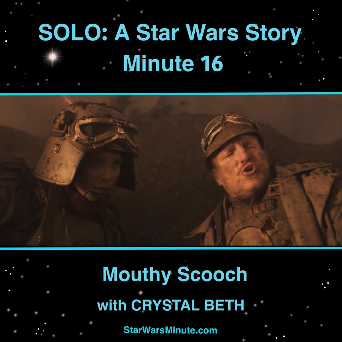 StarWarsMinute's tweet image. MINUTE 16: Guest commentator @TheCrystalBeth joins the fight &amp;amp; space Woody Harrelson is here too!
Listen to us wherever you get #podcasts, on YouTube or ad-free at patreon.com/swm
#MoviesByMinutes #StarWars #Disney #Solo #MxM