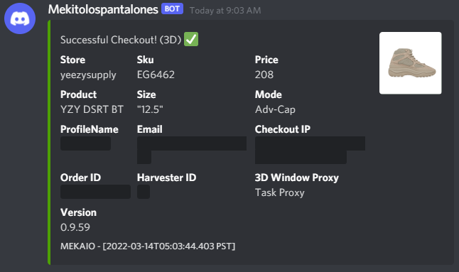 FedexRts's tweet image. +3 unlogged on Trickle so 12 total (all 11.5-14)
I think sale started at :03 so I ran for like 1 minute
@CSBotters 
@tricklebot @MEKRobotics @ValorAIO  
@DonutProxies @TheXYZStore