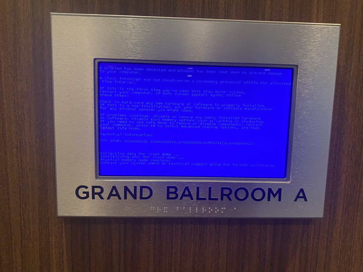 SREChristina's tweet image. Spotted at #SRECon22… Anyone know an SRE we can call?? 😂