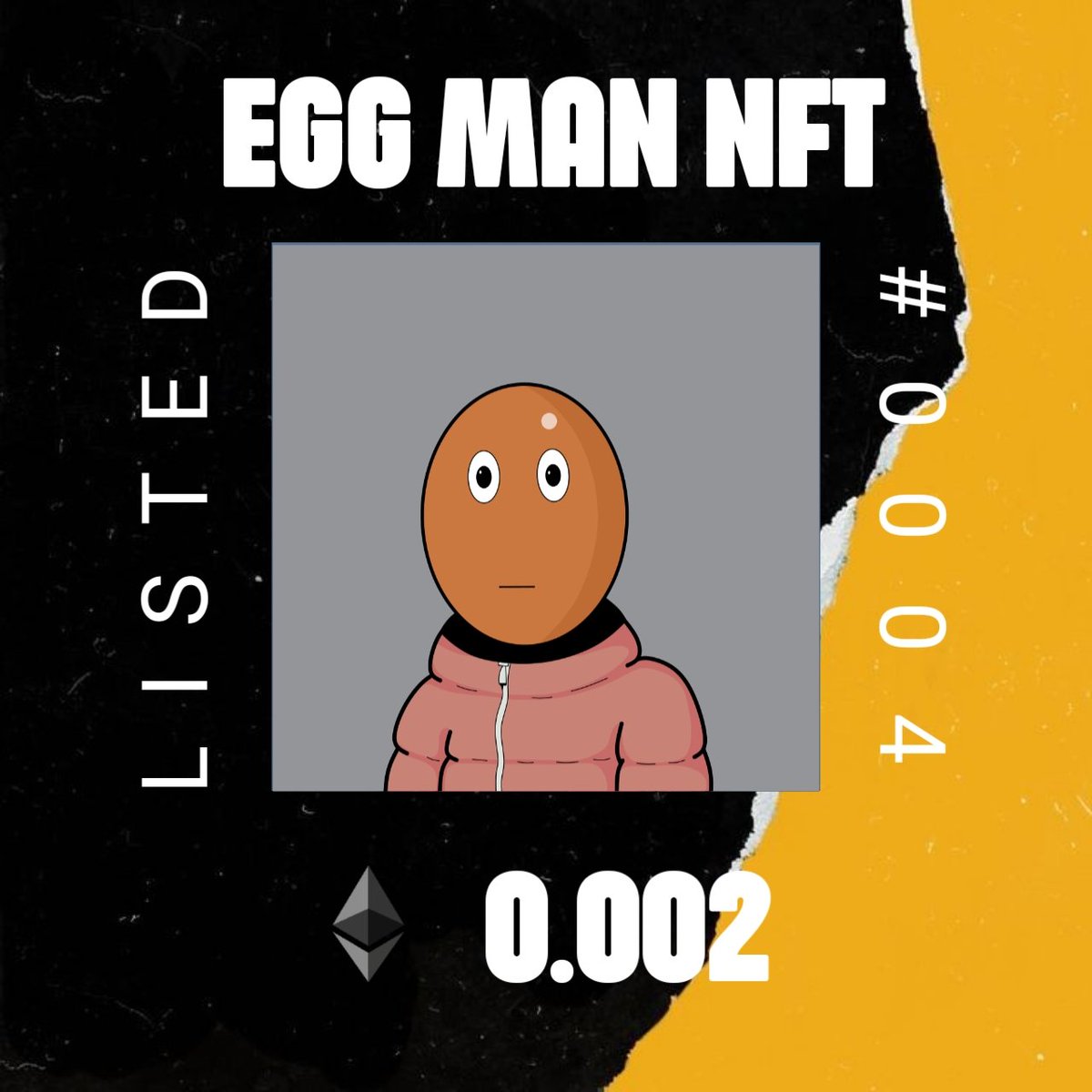 eggmannft_'s tweet photo. Egg Man NFT 🥚👀
#0004
0.002 ETH

OpenSea : https://t.co/SGZFVtBDGD

#opensea #OpenSeaNFT #nftart #NFTCommunity #NFTCollection https://t.co/yw7SY0RWlI