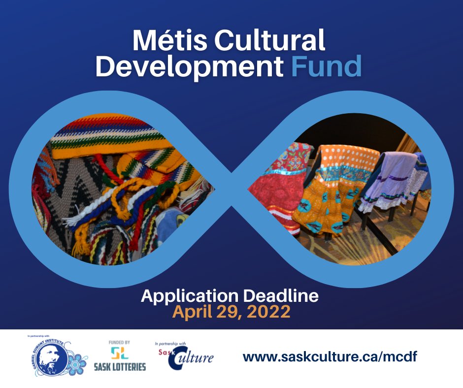 gdins_org's tweet photo. Do you have an idea that will preserve, strengthen, and transmit Métis culture and traditions in your community? Apply for a grant from the Métis Cultural Development Fund (MCDF) by April 29, 2022!  

For more information click here ➡ https://t.co/AaMZe4ZCtE https://t.co/8lGFJnaoWb