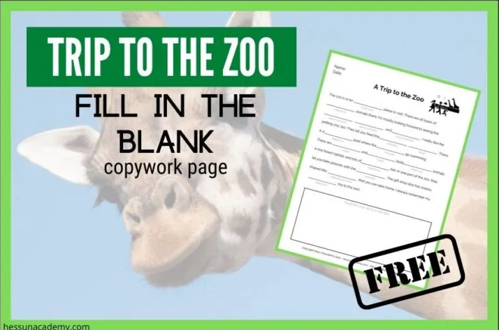 Zoo Trip Mad Lib bit.ly/3J3F6KL #freehomeschooldeals #fhdhomeschoolers #childhoodunplugged #learnathome #howwehomeschool #homeschoolmama #homeschoolcurriculum #homeschoolfun #homeschooldays