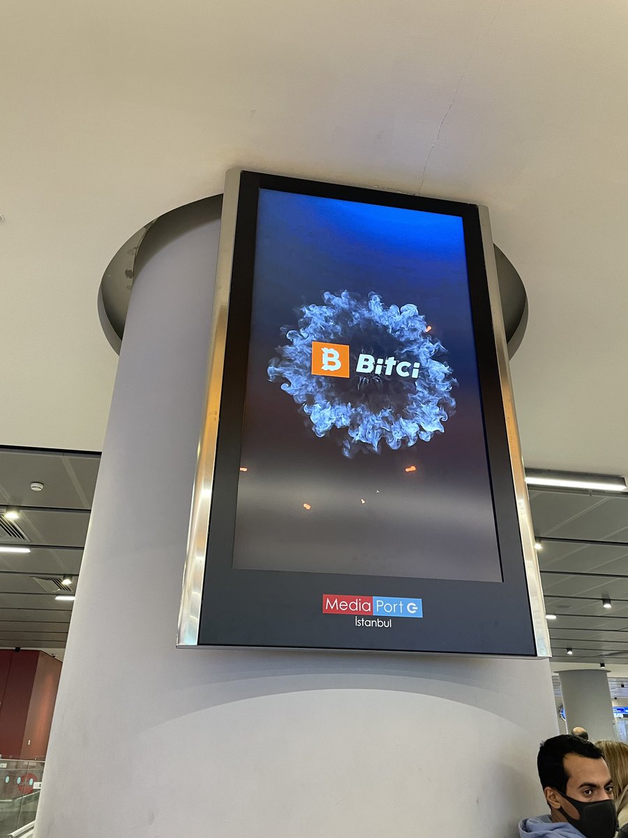 First thing I saw at Istanbul airport #bitcoin