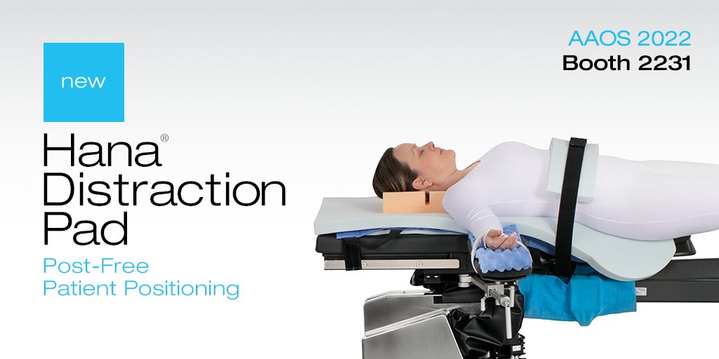 MizuhoOSI's tweet photo. Join us at #AAOS2022–Booth 2231–Mar. 23-25 to discover orthopedic &amp;amp; spine patient positioning solutions for your OR! Get a hands-on demo of the new Hana® Distraction Pad for post-free patient positioning on the Hana table: https://t.co/BaZEywbEy0 
@doctormast @AAOS1 https://t.co/Q480uS1c5p
