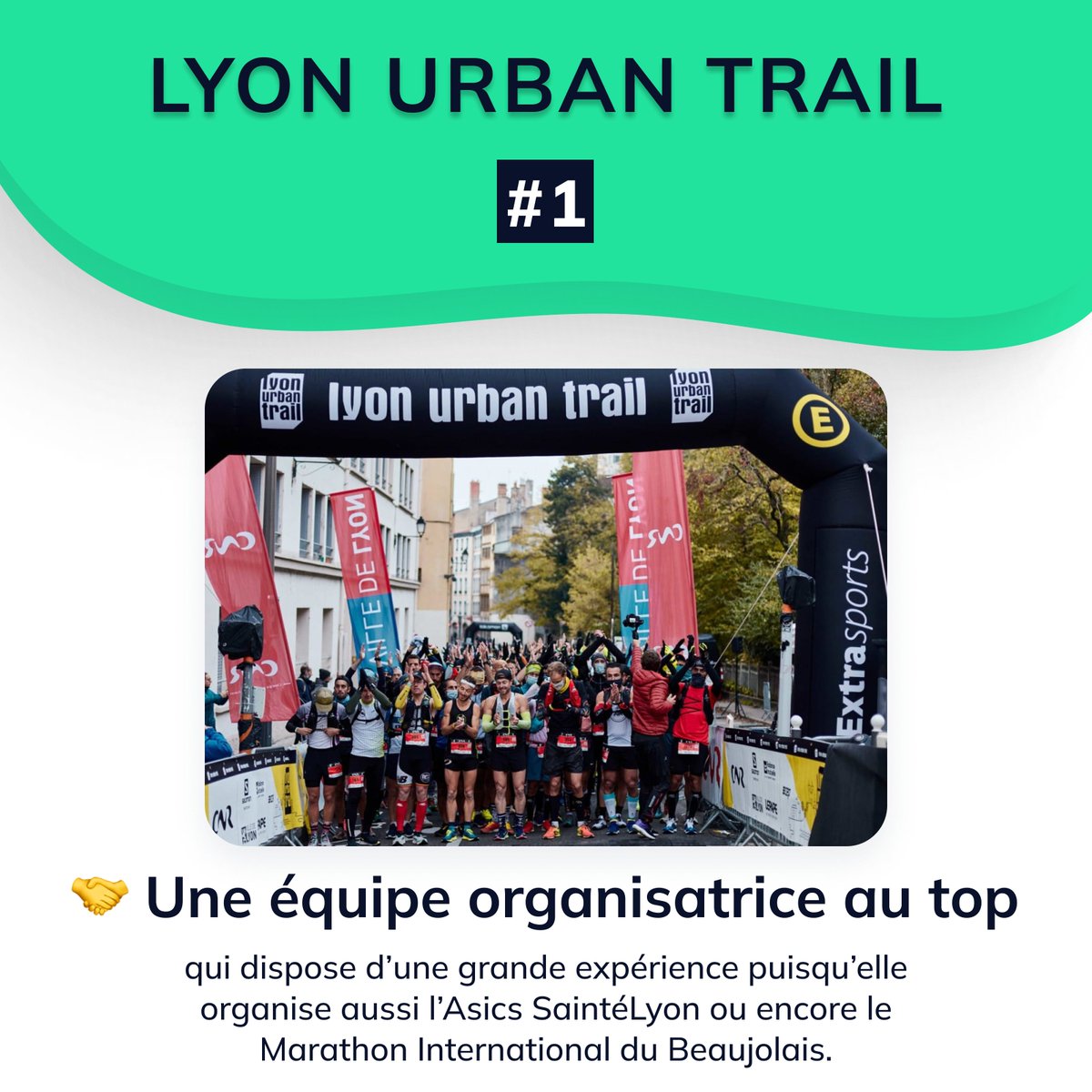 Finishers_com's tweet photo. 5️⃣ bonnes raisons de participer au Lyon Urban Trail le 27 mars prochain !
🤩Les 2 dernières à découvrir sur notre site 👉 https://t.co/71qgiEy11r
#kavval #lyonurbantrail #urbantrail https://t.co/npKA9pzhkn