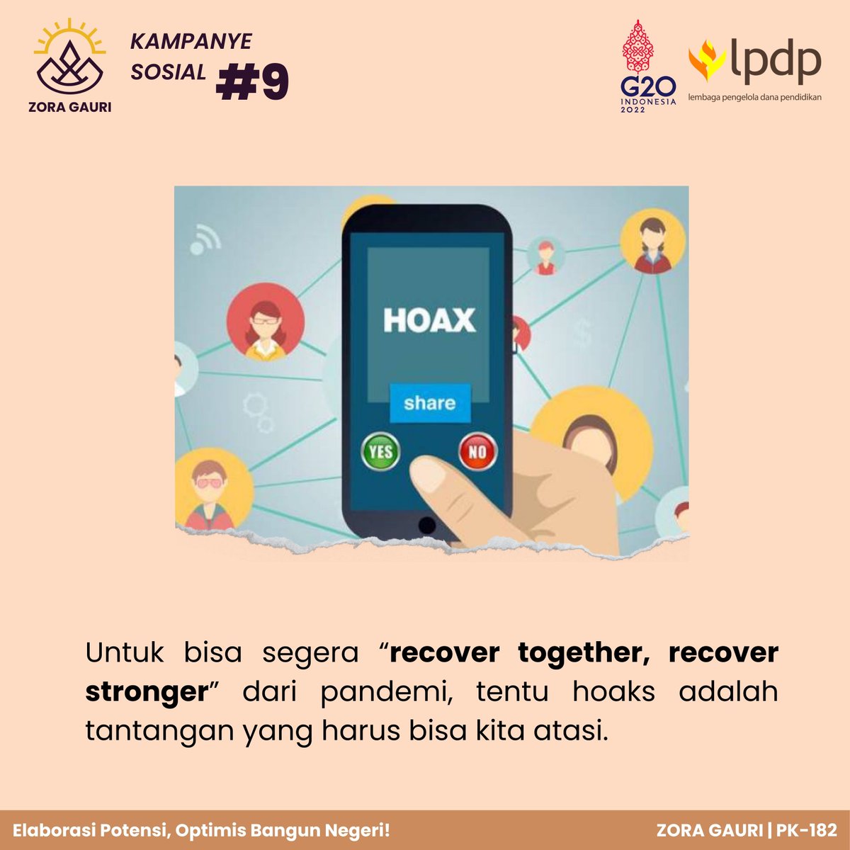 mibsetyawan's tweet photo. LPDPrens, yuk jadi smart netizen dengan selalu mengecek fakta dan informasi yang kita sebarkan melalui media sosial!
@LPDP_RI 
#LPDP #PK182 #ZoraGauri #DiriUntukNegeri #IndonesiaTangguhIndonesiaTumbuh #SDMUnggulIndonesiaMaju #AkuPastiMengabdi #RecoverStrongerRecoverTogether https://t.co/mw5OkuR1ql