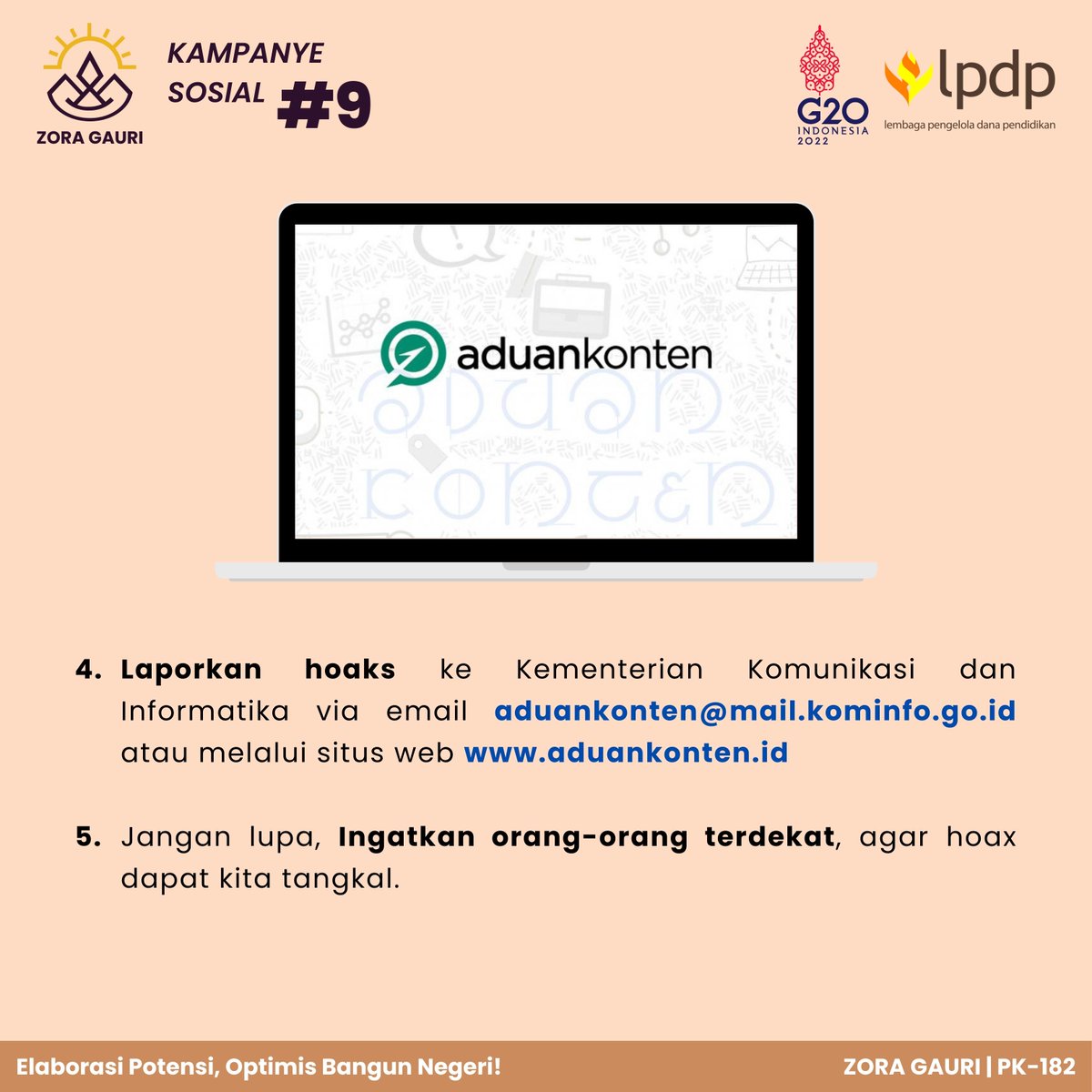 mibsetyawan's tweet photo. LPDPrens, yuk jadi smart netizen dengan selalu mengecek fakta dan informasi yang kita sebarkan melalui media sosial!
@LPDP_RI 
#LPDP #PK182 #ZoraGauri #DiriUntukNegeri #IndonesiaTangguhIndonesiaTumbuh #SDMUnggulIndonesiaMaju #AkuPastiMengabdi #RecoverStrongerRecoverTogether https://t.co/mw5OkuR1ql