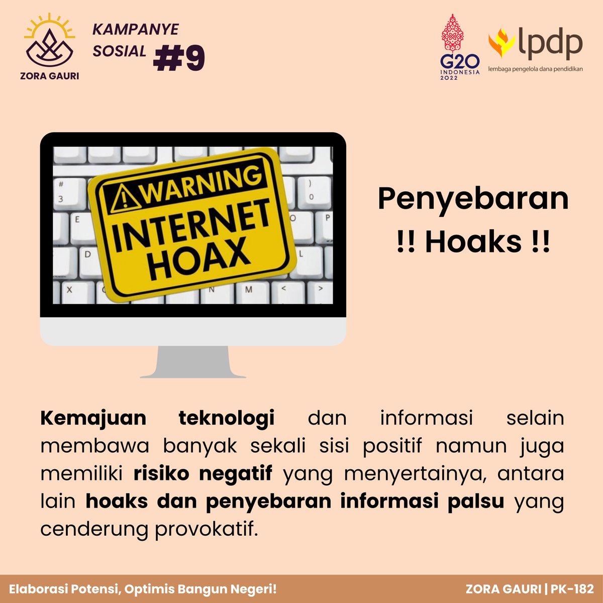 mibsetyawan's tweet photo. LPDPrens, yuk jadi smart netizen dengan selalu mengecek fakta dan informasi yang kita sebarkan melalui media sosial!
@LPDP_RI 
#LPDP #PK182 #ZoraGauri #DiriUntukNegeri #IndonesiaTangguhIndonesiaTumbuh #SDMUnggulIndonesiaMaju #AkuPastiMengabdi #RecoverStrongerRecoverTogether https://t.co/mw5OkuR1ql