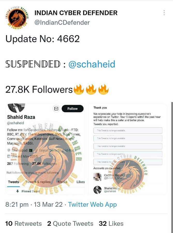 We would like to request @Twitter @TwitterSupport
 to restore @schaheid account as he never violated Twitter Rules, abusive language or misleading information against any person or country. His tweets and spaces were always very informative and par excellence.
