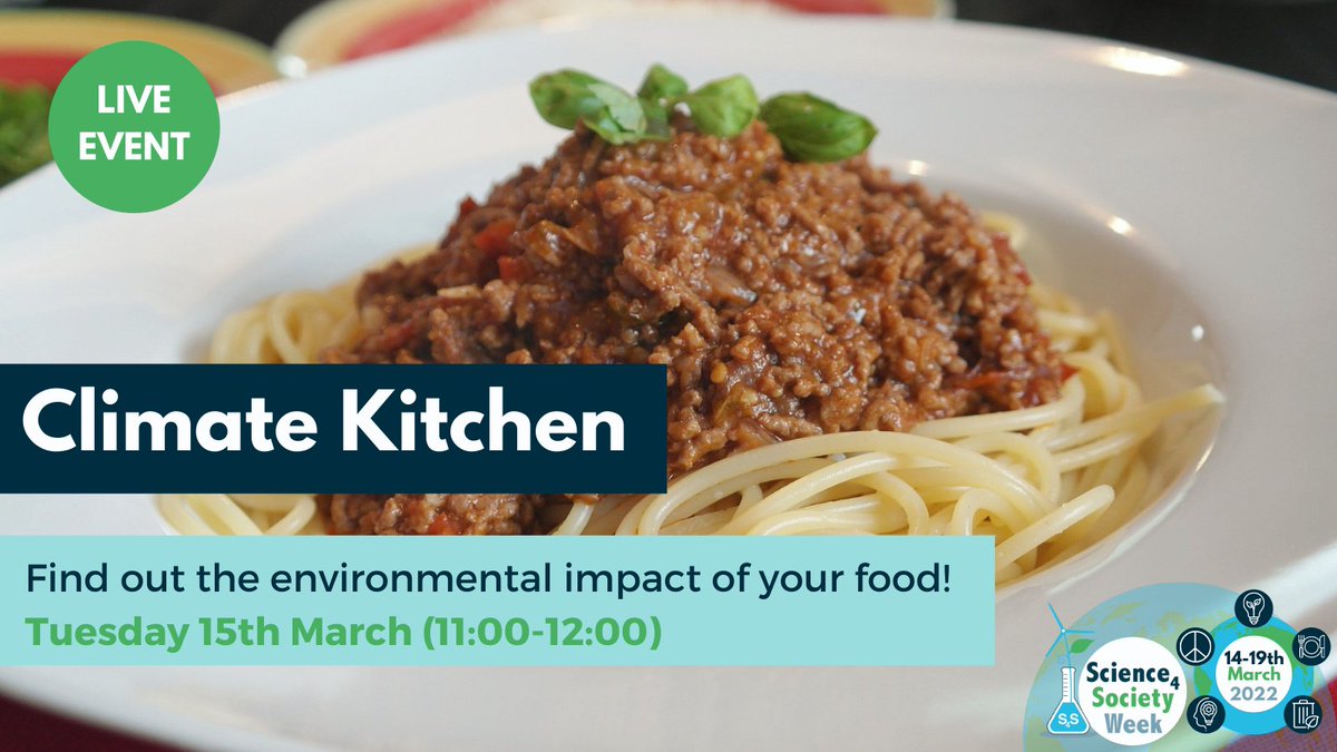 S4SWeek's tweet photo. It’s #S4SWeek! What’s on today? 👇

Looking at the theme #ClimateChange, #Food and #Nutrition... 🌍🌱

Briony Maskell will host ‘Climate Kitchen‘ helping your students to answer, ‘what is the environmental impact of your food?’ 🥑

Join us at 11 am! ⏰👉 https://t.co/DnyfFqQmpI https://t.co/IiAslHqREd