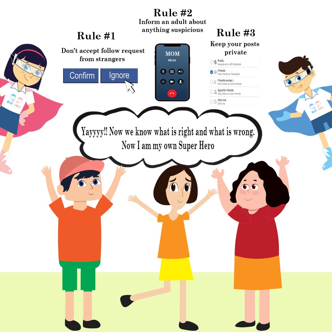 ourvoix's tweet photo. You can empower your child with our Cyber Safety Course to make them their own super hero!

Why fear when super buddies are here?

Head to the link to register today: https://t.co/hlCwriLHUS 

#ourvoix #safetyaclickaway #superbuddies #animatedmovies #speakout #spreadawareness https://t.co/9IlSrGtimU