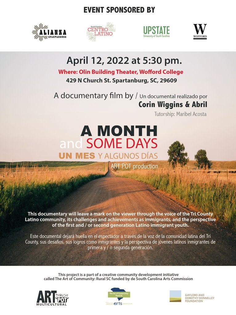 12 April #SouthCarolinaCentroLatino #UscUpstate Alianza #Wofford <a href="/Begona_Caballer/">Begoña Caballero</a> <a href="/LauraBarbasRh/">Laura Barbas Rhoden</a> @MontesoFM