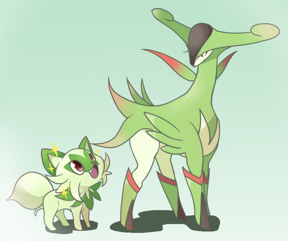 ニャオハは進化したらビリジオンみたいになるのかな