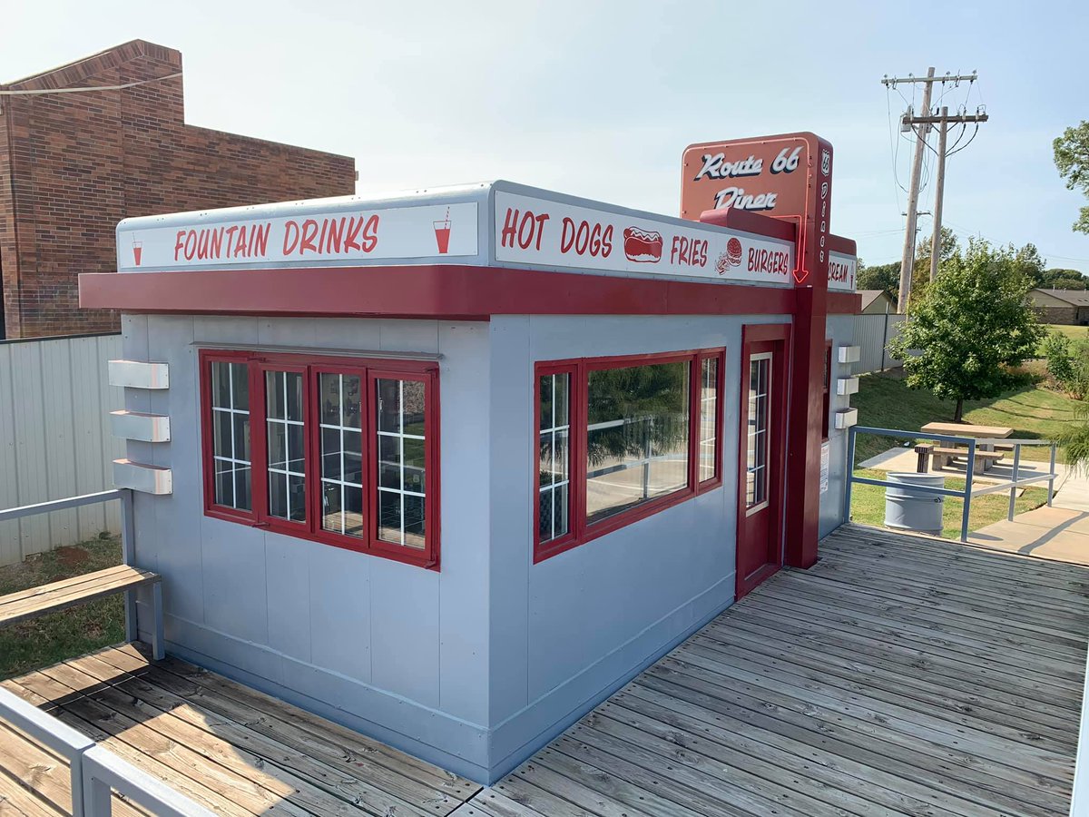 Route66museum's tweet photo. Come & venture to Clinton, Oklahoma this spring break and see us at the Route 66 Museum! Get your kicks; open til 5pm! 🚗🗺️
#route66 #exploreOHS #travelOK #thingstodoinoklahoma #clintonok https://t.co/2WMaugyQaj