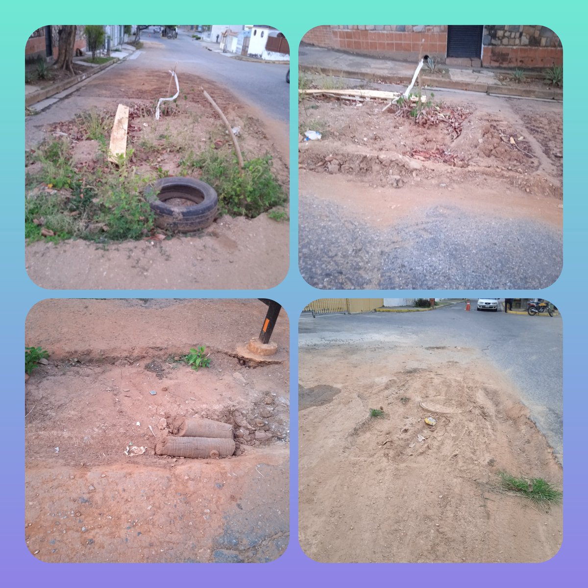 ccbosque1's tweet photo. @jcfuenmayor Urbanización el Bosque Este esperando asfaltado hace 7 meses los huecos tienen ya 1 m.t de profundidad https://t.co/XlySxSD2uH