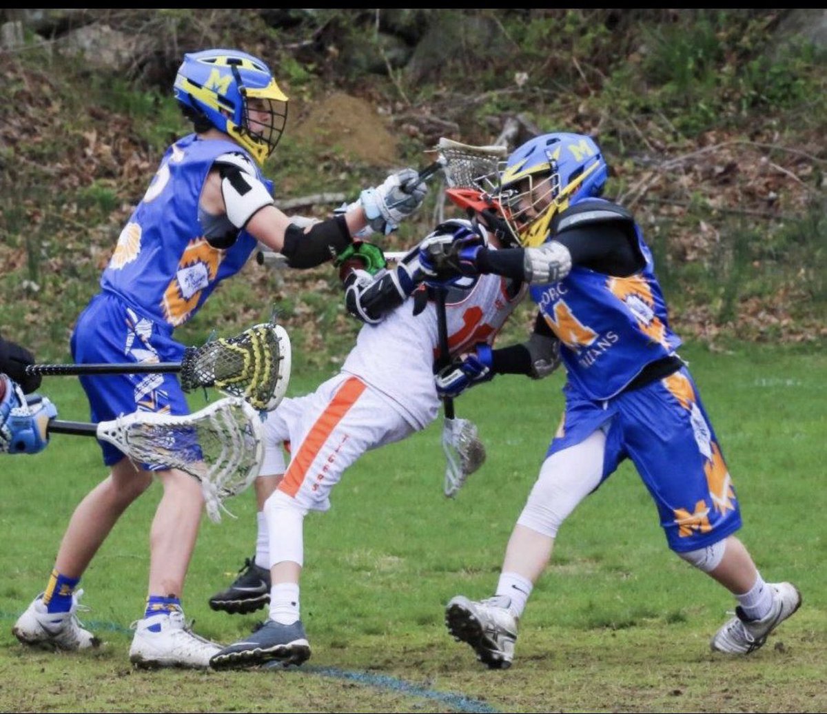 Paclaxbc's tweet photo. This is the last season these two will be playing on the same team….Good Luck to all the athletes starting the 2022 Spring Season🥍🥍🥍💙💛💙 GO PAC @mharneyjr @Massett_1 https://t.co/Fc9UnaQAam