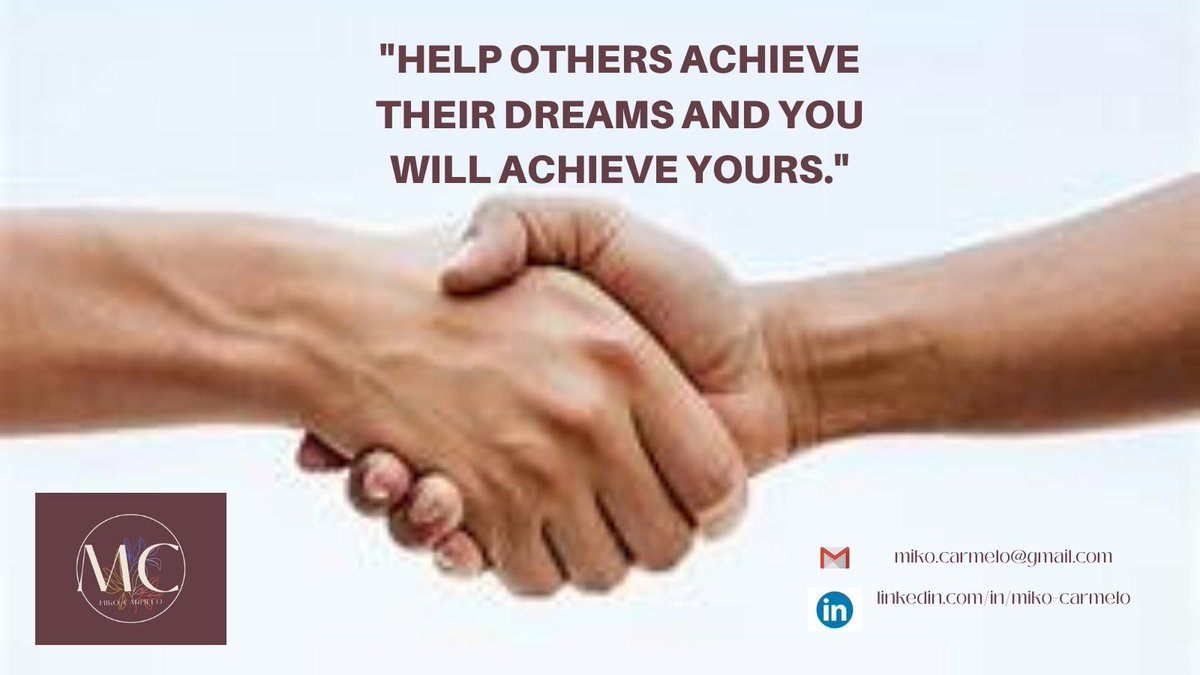 carmelo_miko's tweet photo. Quote by Les Brown. ❤
If you love helping others to achieve their dreams and you’re looking for an opportunity to make a difference in people’s lives - then you got a purpose🧐
Let's connect!
miko.carmelo19@gmail.com
https://t.co/7IOKLCQXPH
#motivation
#success
#wordsofwisdom https://t.co/4FIbRk88Bc