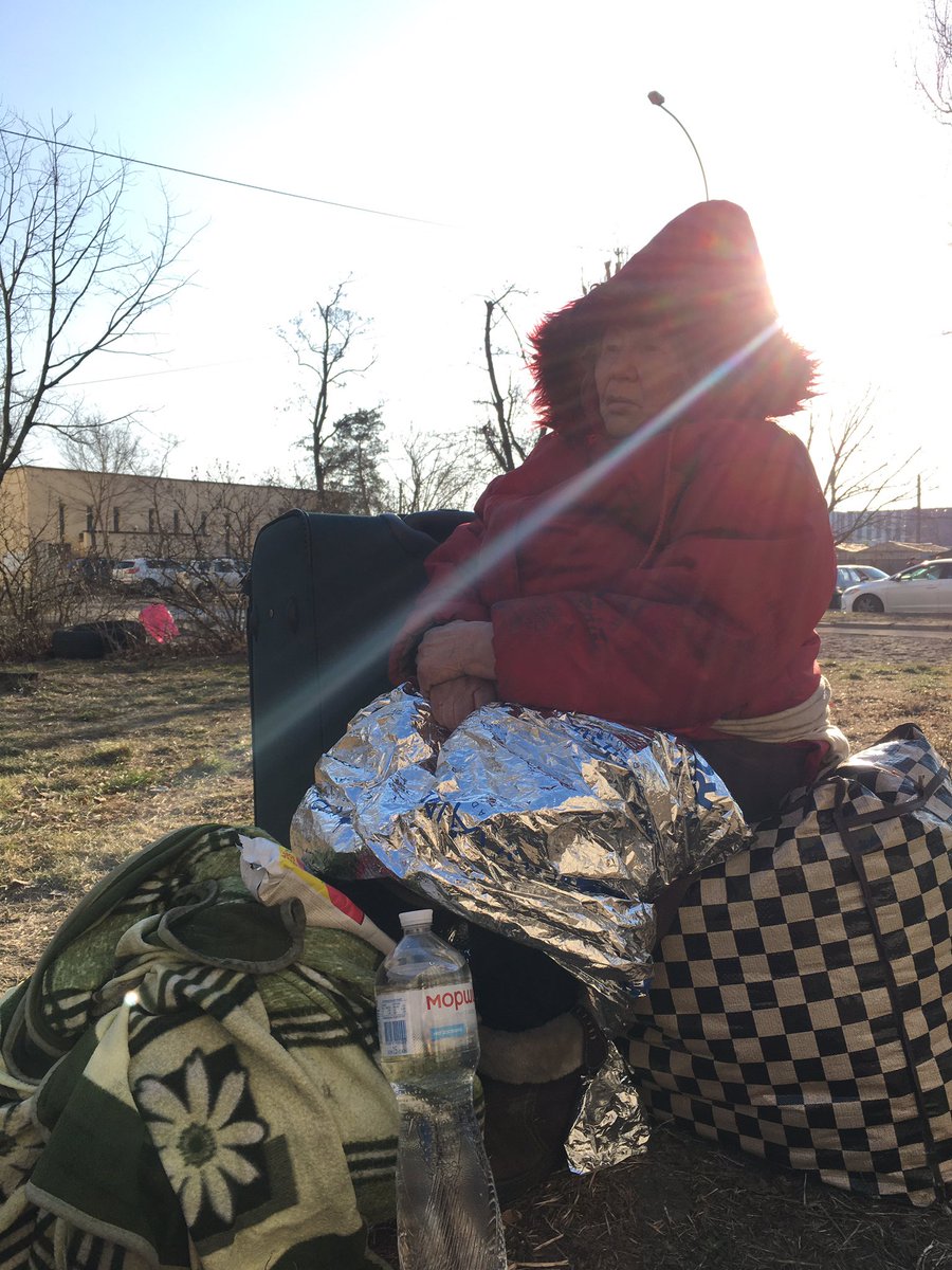 This 83-year-old woman lost her home after a Russian shell hit her apartment building just north of Kyiv. Three weeks into this war and it’s still hard for me to comprehend that this is actually happening.