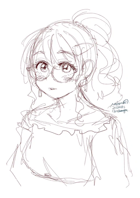 過去絵で許して #らくがきω 
