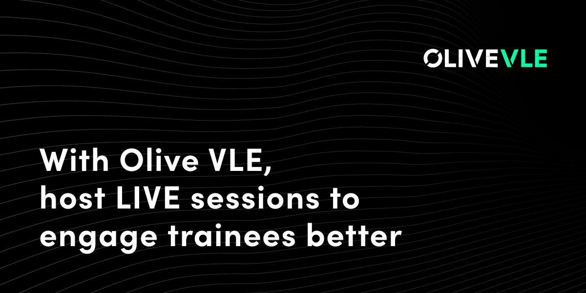 MyKademy's tweet photo. LIVE sessions take courses to the next level, engaging the learner better. Olive VLE allows the users to host live classes to any audience.
Start exploring Olive VLE App now. https://t.co/9nIhnmyt1y
#MSTeams #OliveVLE #virtuallearningenvironment #transformativelearning #LMS https://t.co/0ImRmTKt57