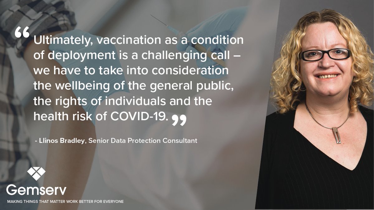 GemservHealth's tweet photo. The U-turn on mandatory Covid-19 vaccinations for healthcare workers has raised fresh questions on #dataprivacy. Can the NHS legally hold on to employee vaccination records? What does this mean for those who resigned before the 3rd February deadline? https://t.co/jZRJlgWXKO https://t.co/UR7ZWmnaBs