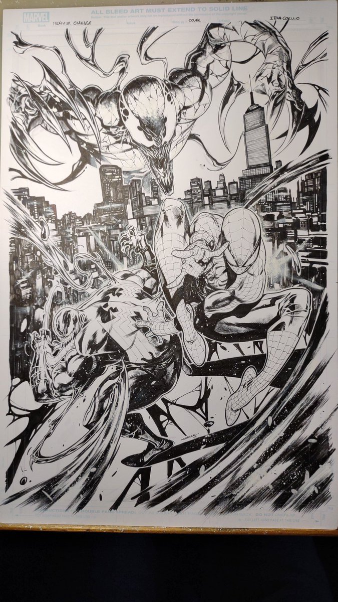 WIP 3, now it's digital time! #SpiderMan #venom #carnage #maximumcarnage 