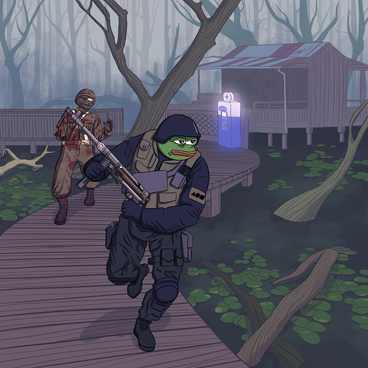 cryptochad00's tweet photo. Check out my Pepeverse collection on Foundation:
The Ethereum Swindler and Call of Pepe: Fiat Zombies

https://t.co/wTHn0qn6vy 

#Pepe #PepeNFT #FrogFam #PepeTheFrog #NFT #NFTdrop #NFTcommunity #NFTcollector #NFTart #ethereumNFT #NFTartist #NFTProject https://t.co/me6bP5X6Vk