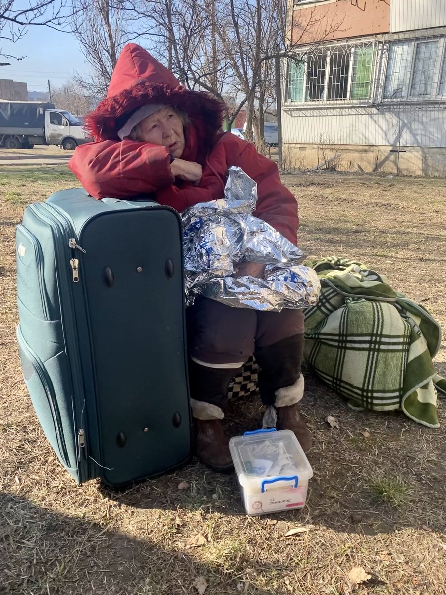IanPannell's tweet photo. “We survived the Second World War, we will survive this.” 83 year old Yaroslava Filonenko who was made homeless after her apartment was shelled this morning. https://t.co/RBxItIdoRJ