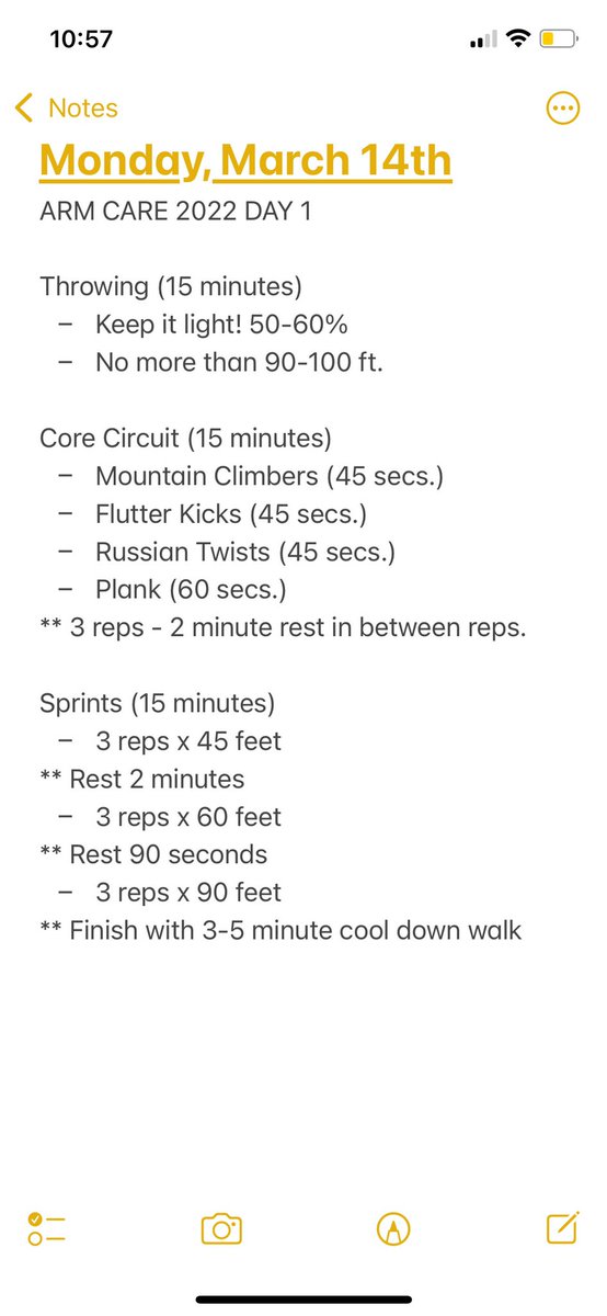 ElkRiverBasebal's tweet photo. Arm Care, Day 1
Time to get the engine started!
#Ready2Compete https://t.co/WmaUYs6SFC