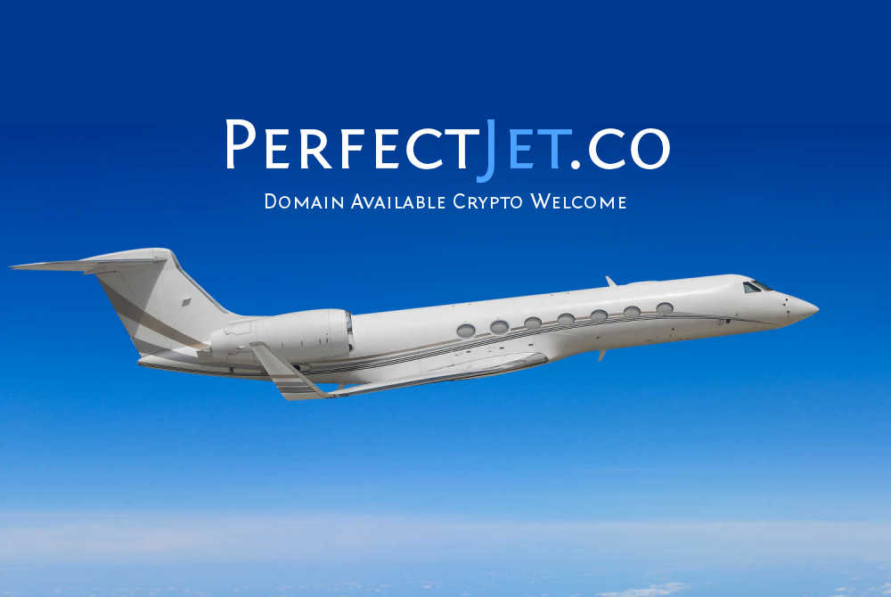 PerfectJet.co is an exceptional domain for the private jet and charter industry worldwide. DM for best pricing.

#privatejet #charterjet #jets #jet #Travel #domainnames #domainsforsale #domain #executivetravel #perfectjet #businessjet #startupbusiness