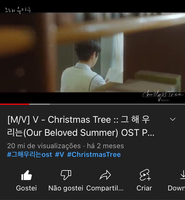 BTSNoticia_'s tweet photo. [STREAM] “Christmas Tree” ultrapassou 20 milhões de reproduções no YouTube.

🔗 https://t.co/bD47F5d0yc

©thetaeprint

#BTSARMY  #BestFanArmy #iHeartAwards @BTS_twt https://t.co/cJfpxNcDCN