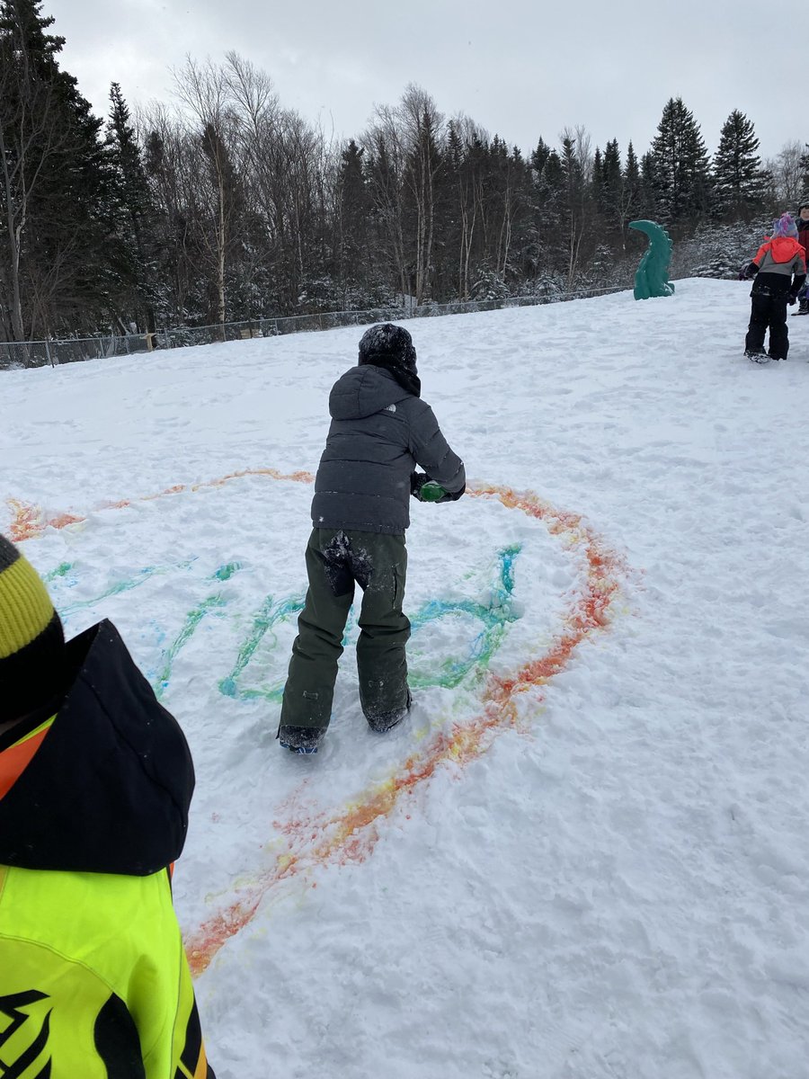 VickiQuinton's tweet photo. Enjoying word work in the snow with Mrs. Q’s twos @SchoolSportsNL #DartOutdoors @pasadenaelem https://t.co/OcitAyg02P
