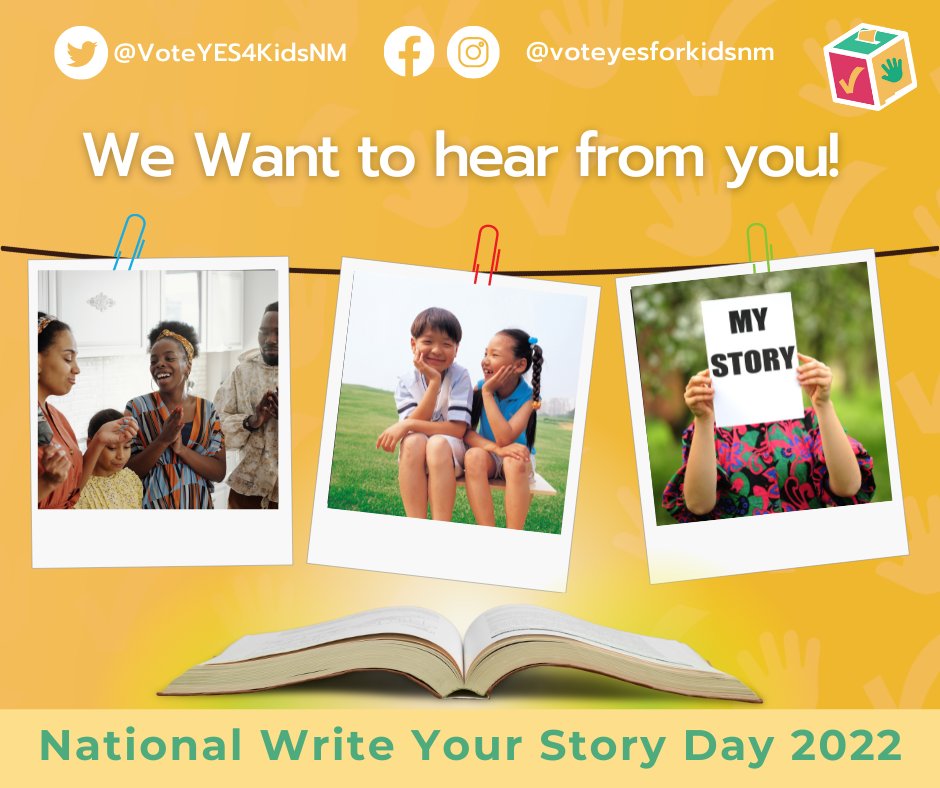 VoteYES4KidsNM's tweet image. What is your favorite memory from childhood? It's National Write Your Story Day and we want to hear YOU 🎉 Our favorite childhood memories can give us strength and inspiration, and even empower change #VoteYesForKidsNM ✍️ Reply to us with your favorite childhood memory ✨