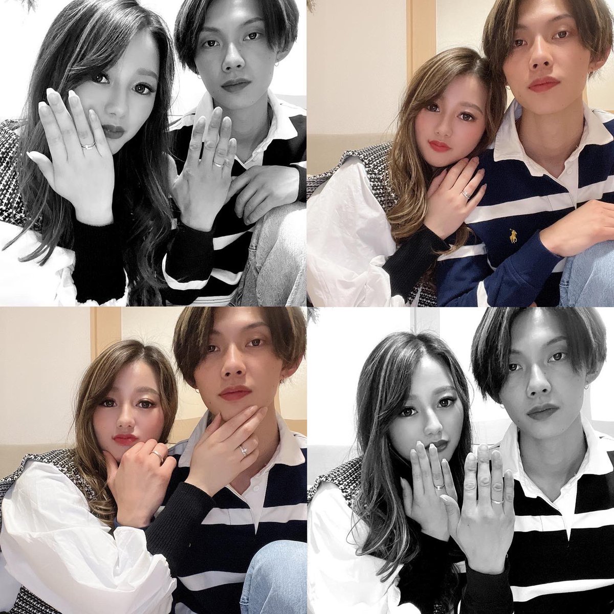___1888_'s tweet photo. 出会って8年記念日の
2022年03月13日に入籍しました🕊💍

『髙橋凪紗』から『松本凪紗』になります❕💖 https://t.co/13CpzUtmfw