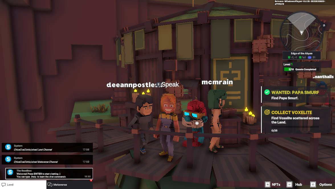 JacquelFrenchi's tweet photo. @TheSandboxGame I just participated in the daily #SandboxAlphaS2Contest for a chance to earn up to 1,000 $SAND! Starting March 11 - Find Papa Smurf. Check out my screenshot below! 👇 #SandboxAlphaS2 https://t.co/Q8Y2L6OkSB