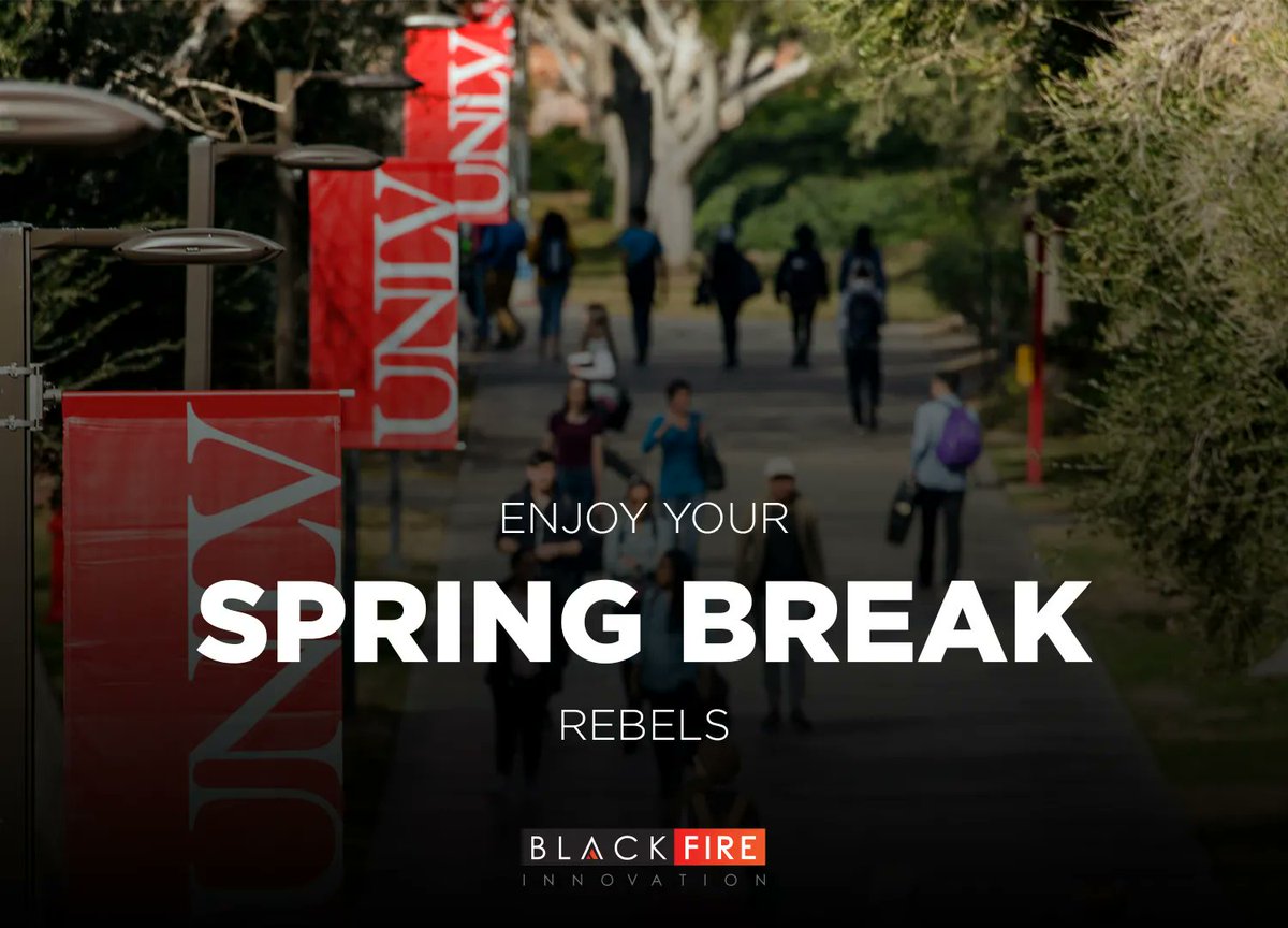#Rebels! You've worked hard this semester so far, so enjoy your well-deserved #SpringBreak vacation! ☀️ We'll see you next week.

#springbreak2022 #UNLV