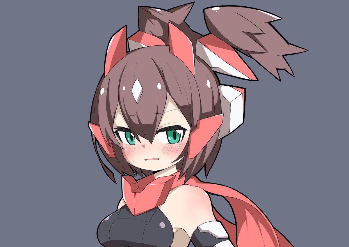 メガミデバイス朱羅ちゃん。
自分のアイコン用に描いたやつ 