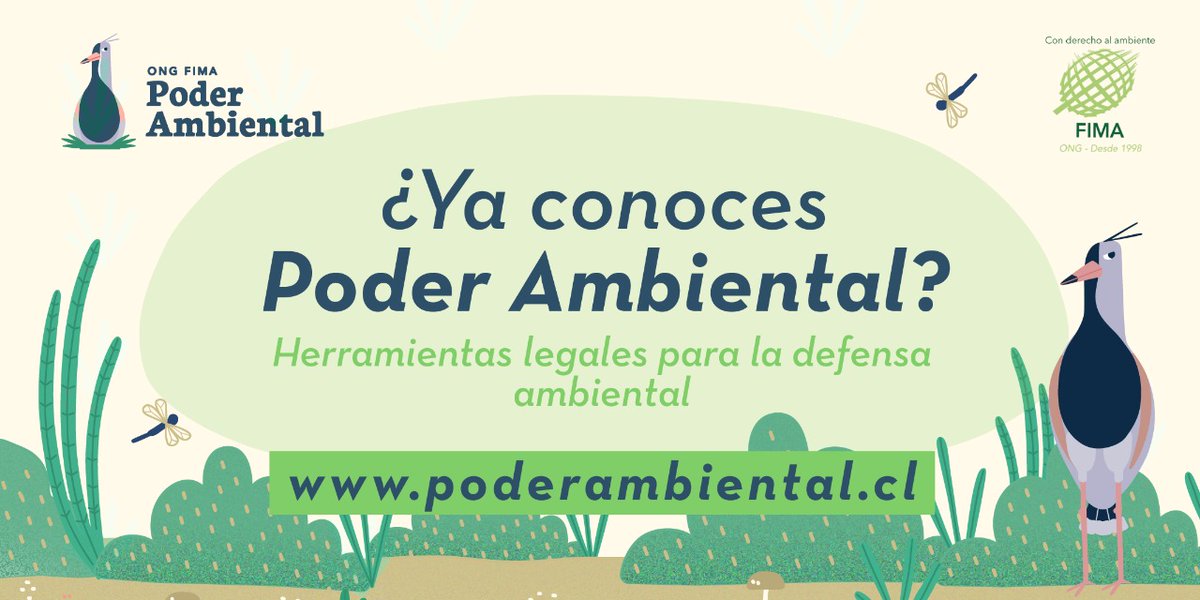 FIMA_Chile's tweet photo. Y tú ¿ya conoces #PoderAmbiental 👀?

🐦 Esta es una plataforma web que busca ayudar a las personas a encontrar vías legales para defender el medio ambiente.

¡Conócela✨!
https://t.co/hl4HYqpEmt https://t.co/KaudcMSzP5