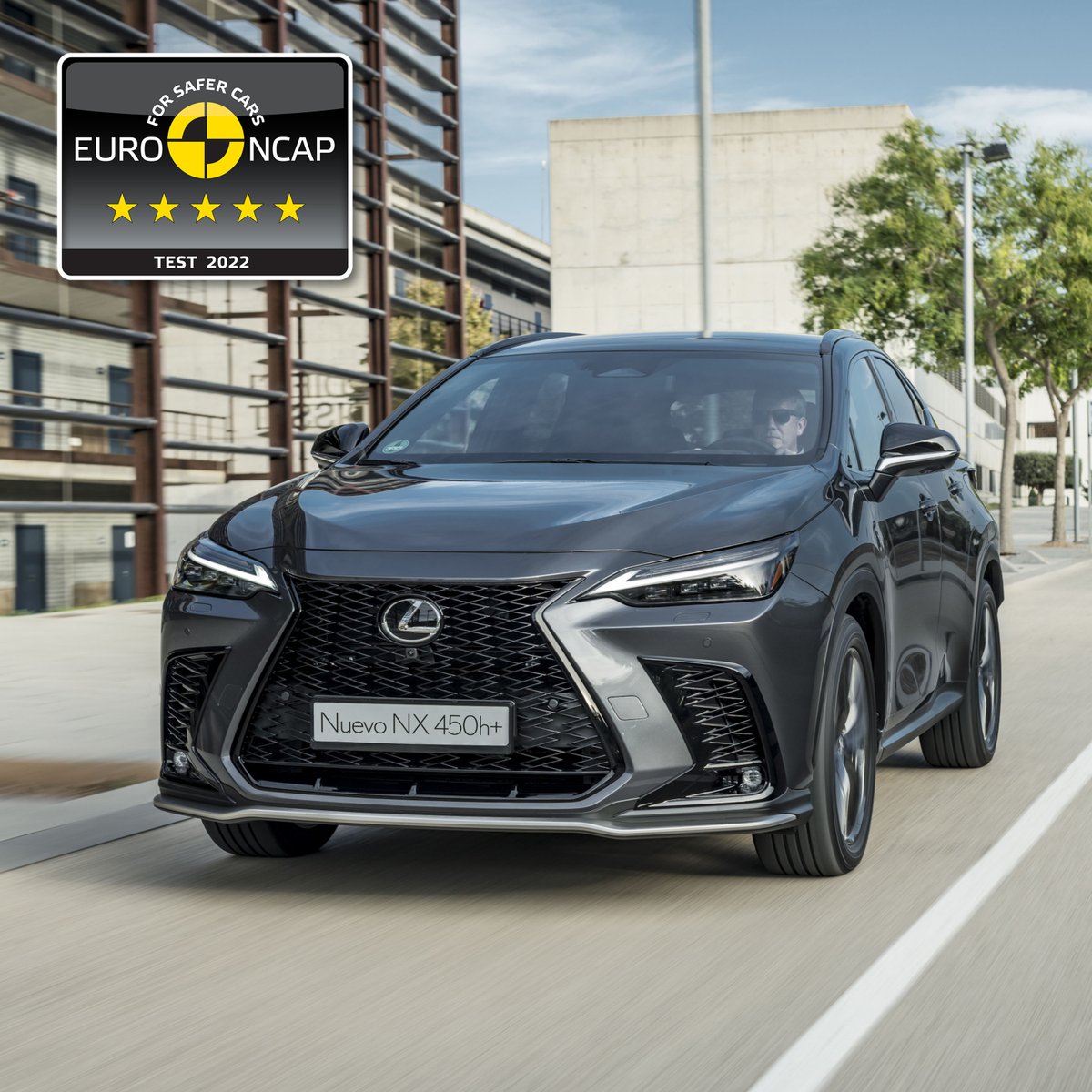 El nuevo Lexus NX recibe la máxima puntuación, de cinco estrellas, del organismo independiente de realización de pruebas de seguridad de vehículos Euro NCAP.