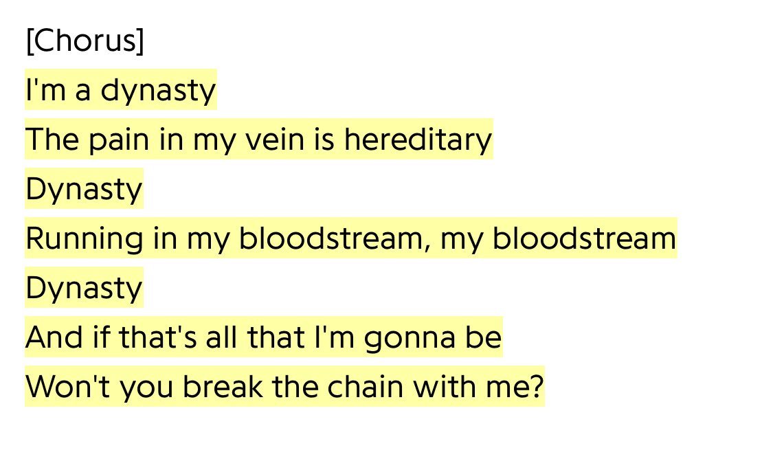 leia is listening to dynasty by rina sawayama