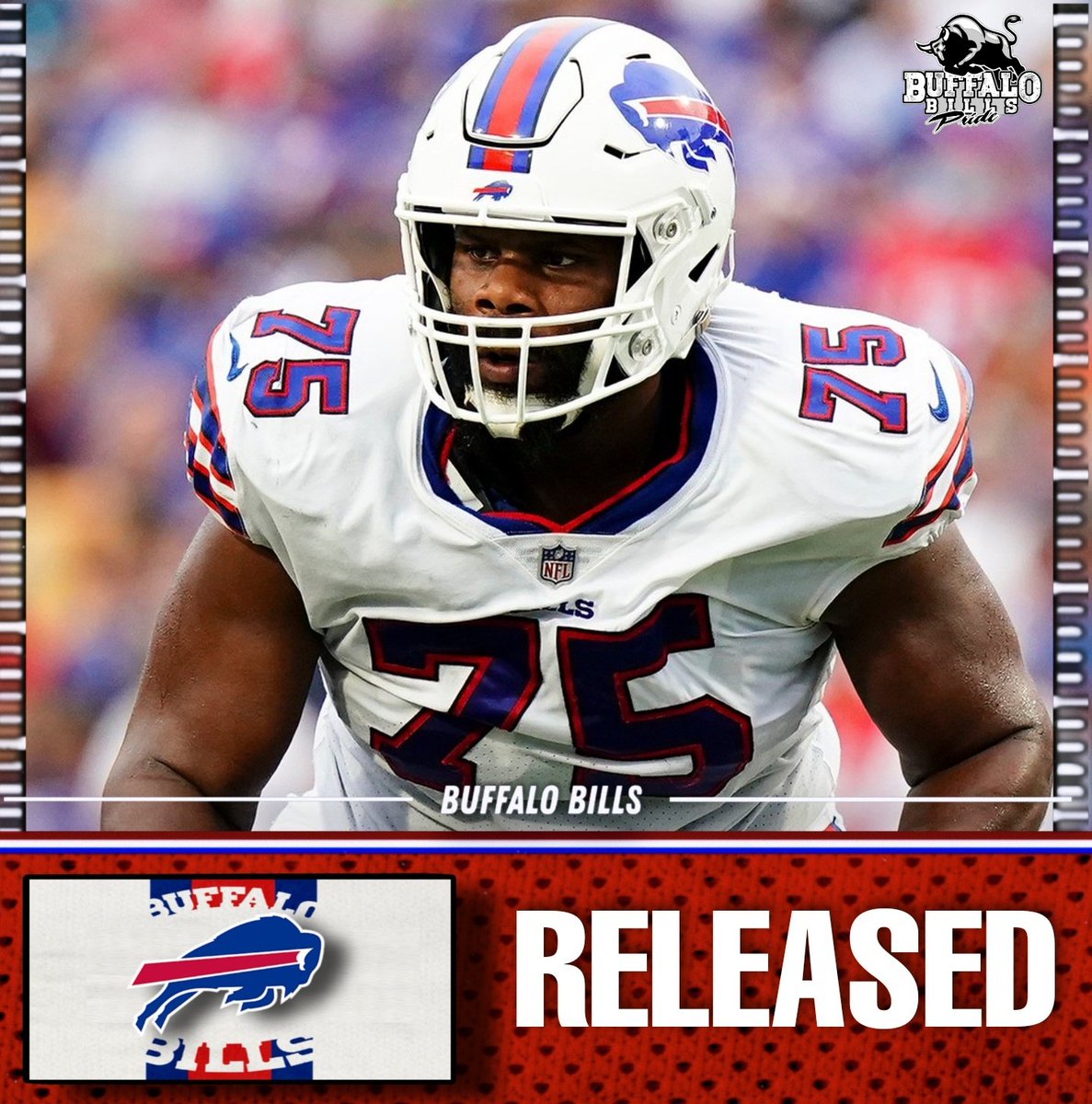 FredKilmartin80's tweet photo. Per. @MikeGarafolo the Bills are releasing offensive tackle Daryl Williams.
Williams was slated to count for $9.925MM against Buffalo’s cap. Instead, the Bills have opted to release him, saving $6.325MM against $3.6MM in dead money.
#BuffaloBills #Billsmafia #DarylWilliams https://t.co/3weOziCz31