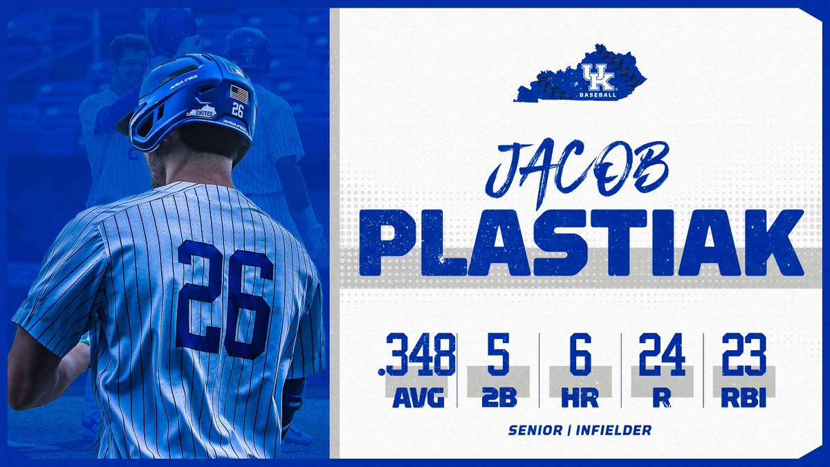 UKBaseball's tweet photo. His name is Jake, just not from State Farm.

@jakeplas02 continues to deliver. https://t.co/3PqO6NnGvx