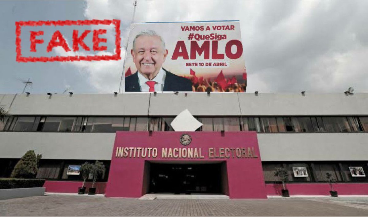 CiroMurayamaMx's tweet photo. Esa imagen del edificio del @INEMexico, obvio, es falsa. 👇

Pero quienes la promueven muestran su clara intención: que el @INEMexico esté al servicio del gobierno.

No lo está ni lo estará.

El INE sirve a la ciudadanía y a la democracia, no al poder en turno.

#YoDefiendoAlINE https://t.co/eTaPjHdTSu