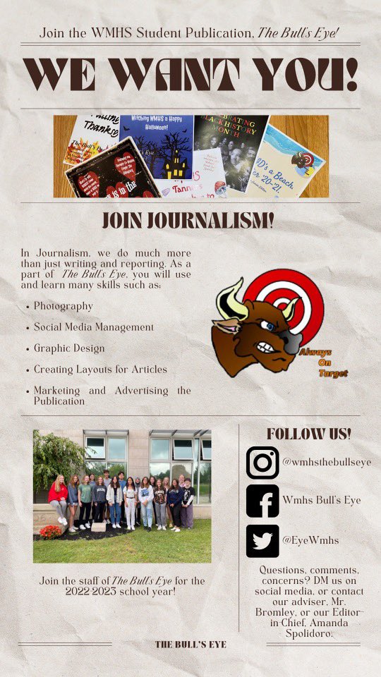 WMHS The Bull’s Eye tweet media