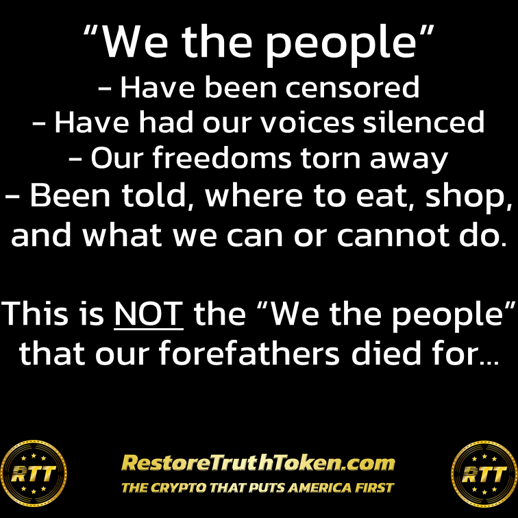 RestoreTruthRTT's tweet photo. 🇺🇸RTT is here to help put an end to this. Just watch🇺🇸
Please share far and wide as Web3 is the only way to stop censorship.

#MAGA #trump #Web3 #restorethetruth #ElonMusk 
@SenLummis @RepMarkGreen @michaelgwaltz @tedcruz @MaxMillerOH @BuzzPatterson https://t.co/YlX6baAEhE