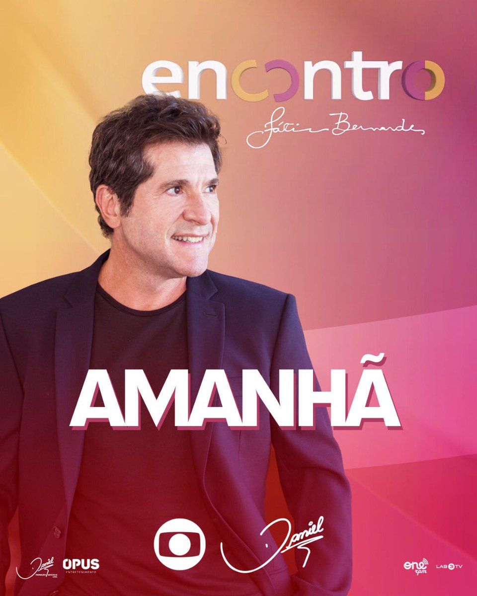 cantordaniel's tweet photo. TV | Amanhã (15), o cantor Daniel estará AO VIVO no @EncontroFatima!! Fiquem ligados na @tvglobo, às 10h45. #Encontro #EncontroComFátimaBernardes #ProduçãoDaniel https://t.co/i7lih5fJsY