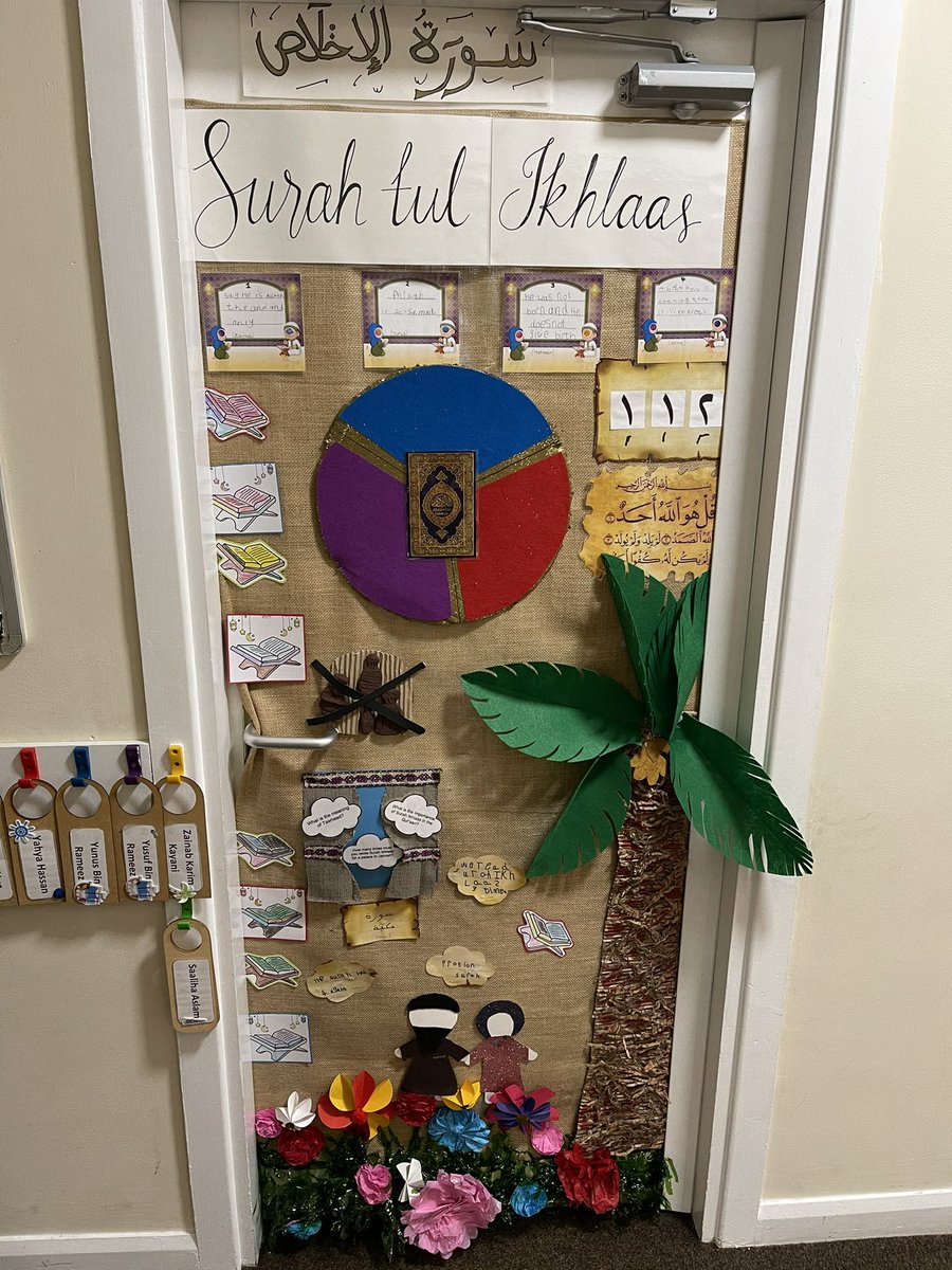 ikhlaasPrimary's tweet photo. ‘Dress the Door’ Competition for World Book Day. Well done everyone! They all looked amazing! 🎉📚 Photos show Reception, Year 1, Year 2 and Year 3 doors https://t.co/zfh2NTGni7