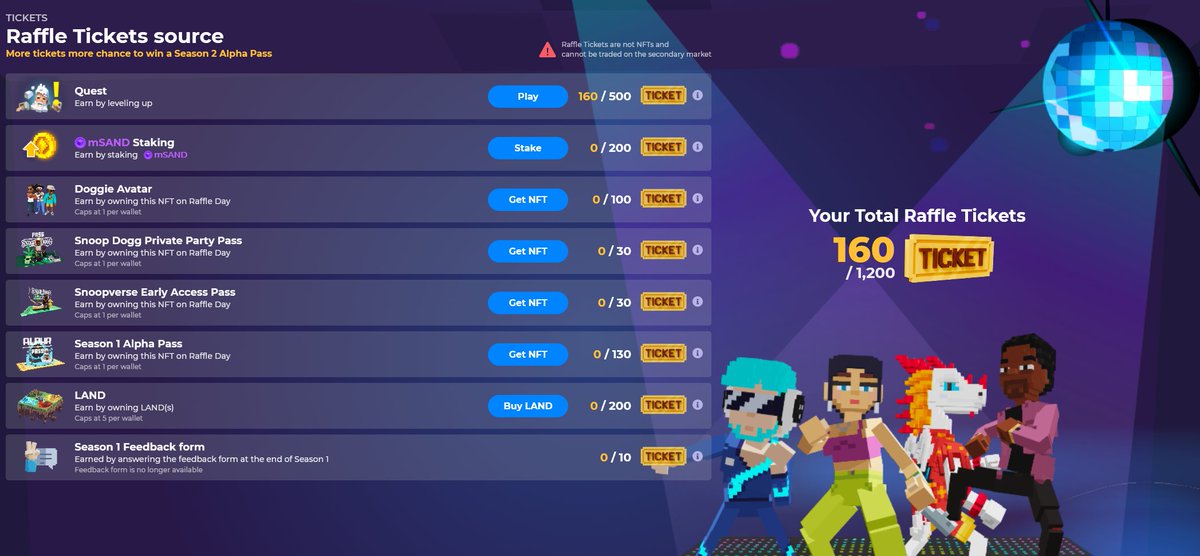 theraboy's tweet photo. @TheSandboxGame I just participated in the daily #SandboxAlphaS2Contest for a chance to earn up to 1,000 $SAND! Starting March 14 -  Show your Raffle Tickets. Check out my screenshot below! 👇 #SandboxAlphaS2 https://t.co/XF88CmLkKF